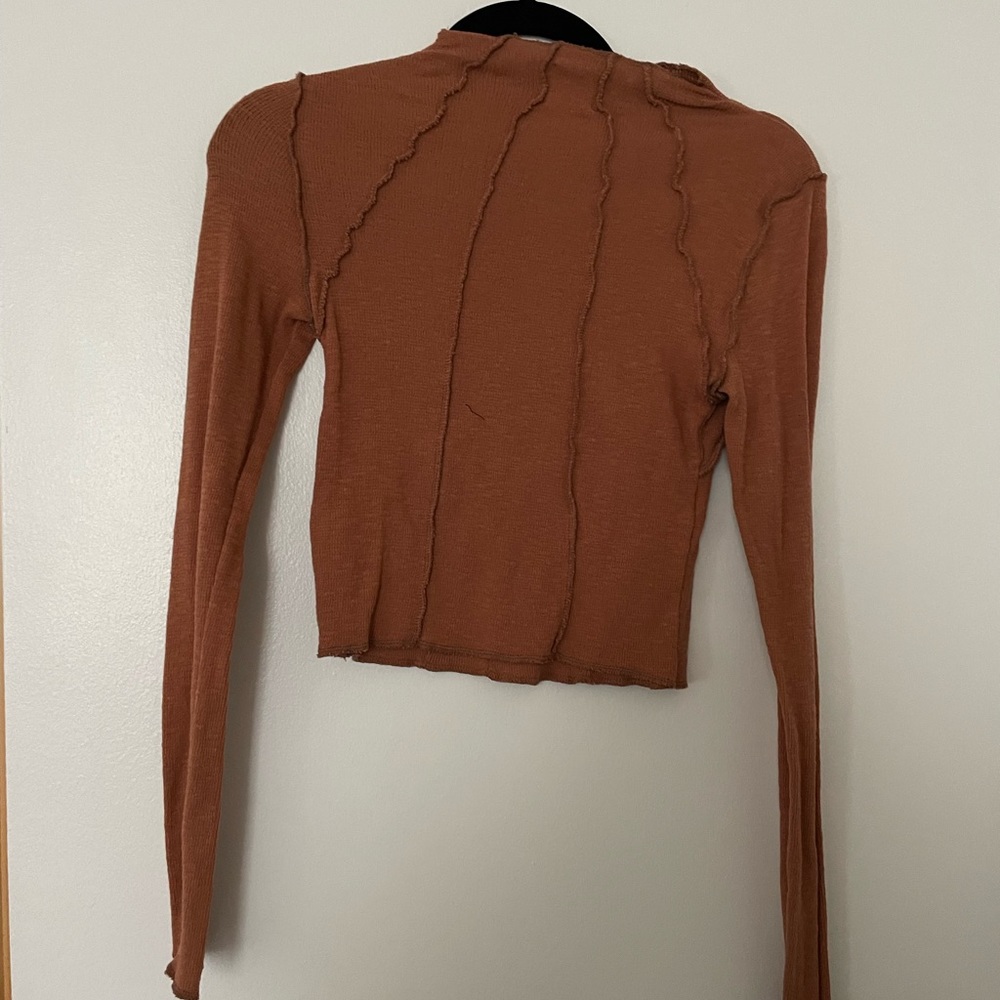 BDG Burnt red tight long sleeve size M